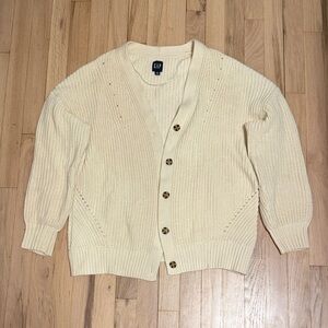 GAP Off-White Cardigan Sweater